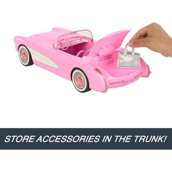 Hot Wheels Barbie RC Corvette from Barbie The Movie Remote-Control Car NEW - Picture 6 of 7